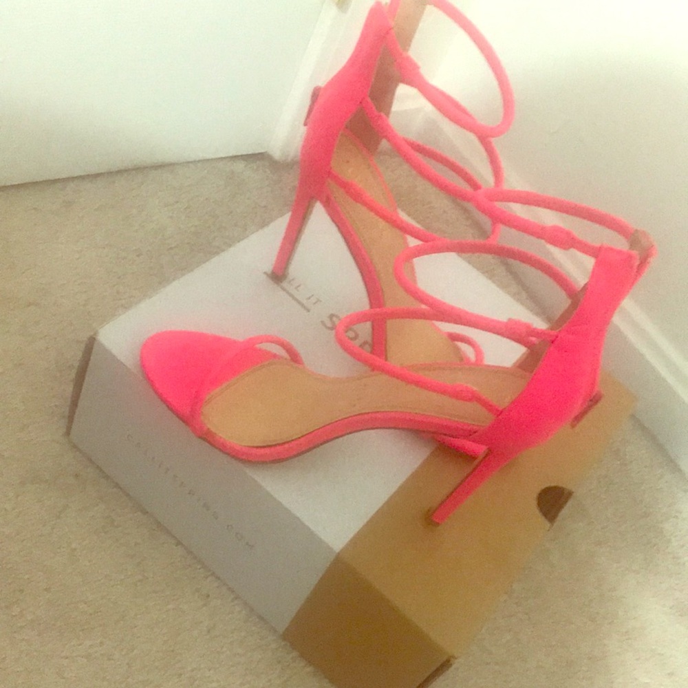 Hot pink heels